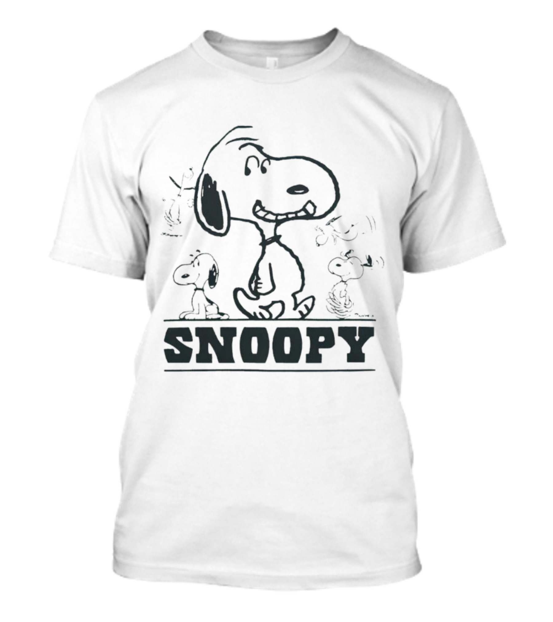 Peanuts Snoopy Sketch Montage T-Shirt