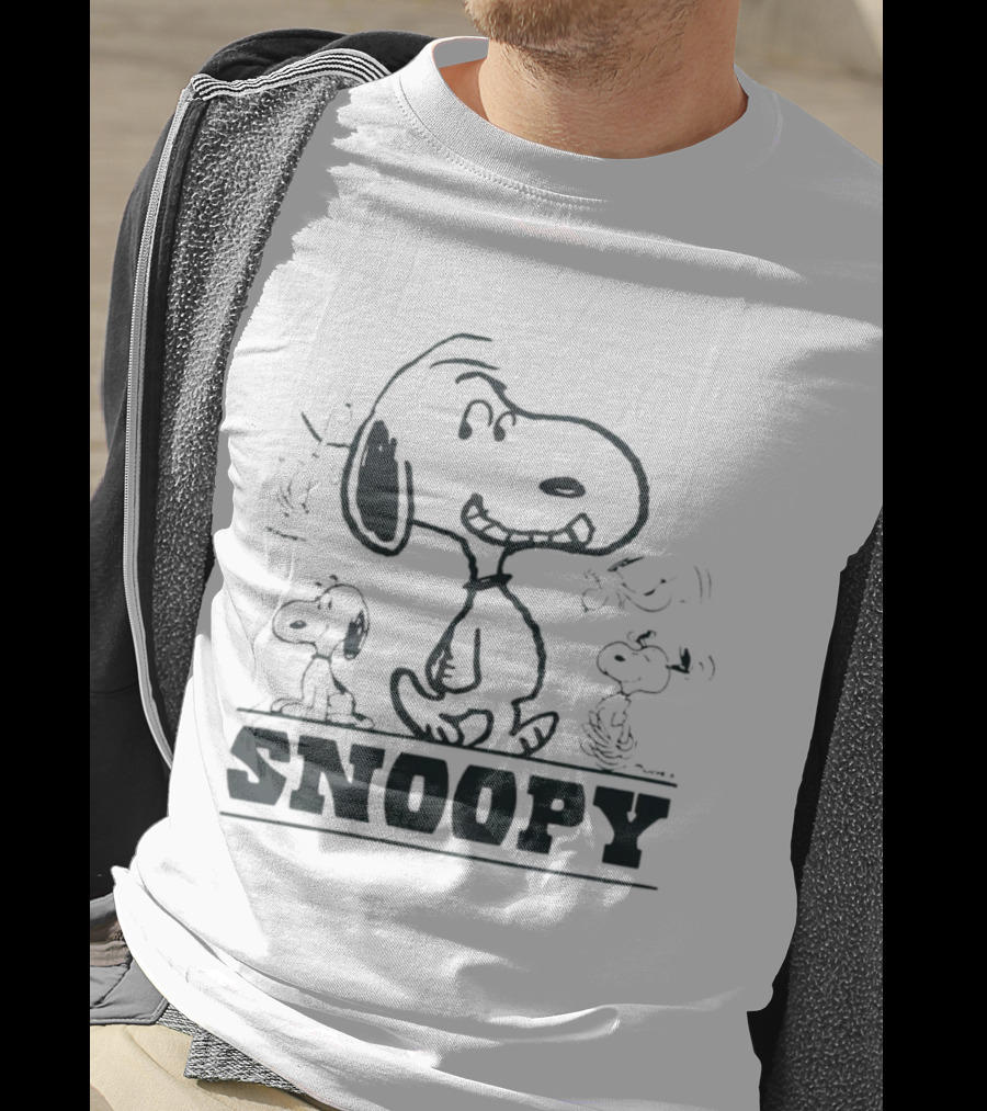 Peanuts Snoopy Sketch Montage T-Shirt