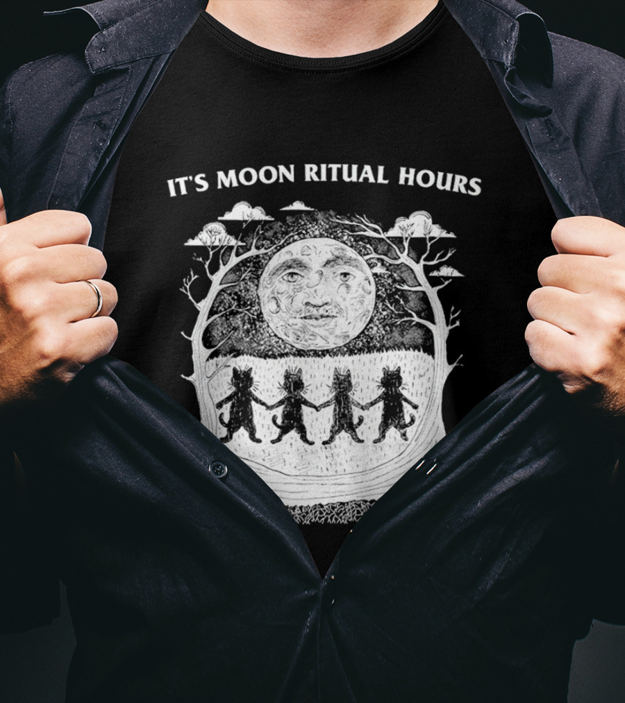It's Moon Ritual Hours Celestial Phases And Mountains T-Shirt