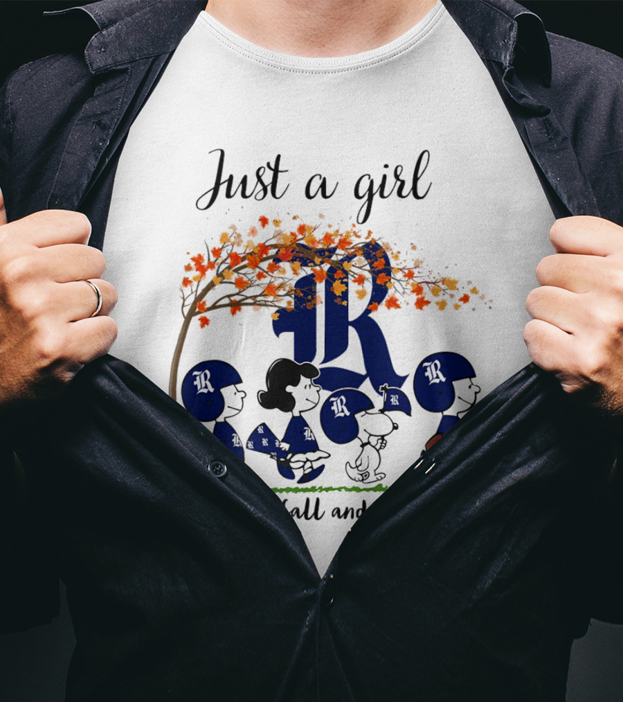 Just A Girl Who Loves Fall And Rice Owls Peanuts Cartoon Halloween T-Shirt
