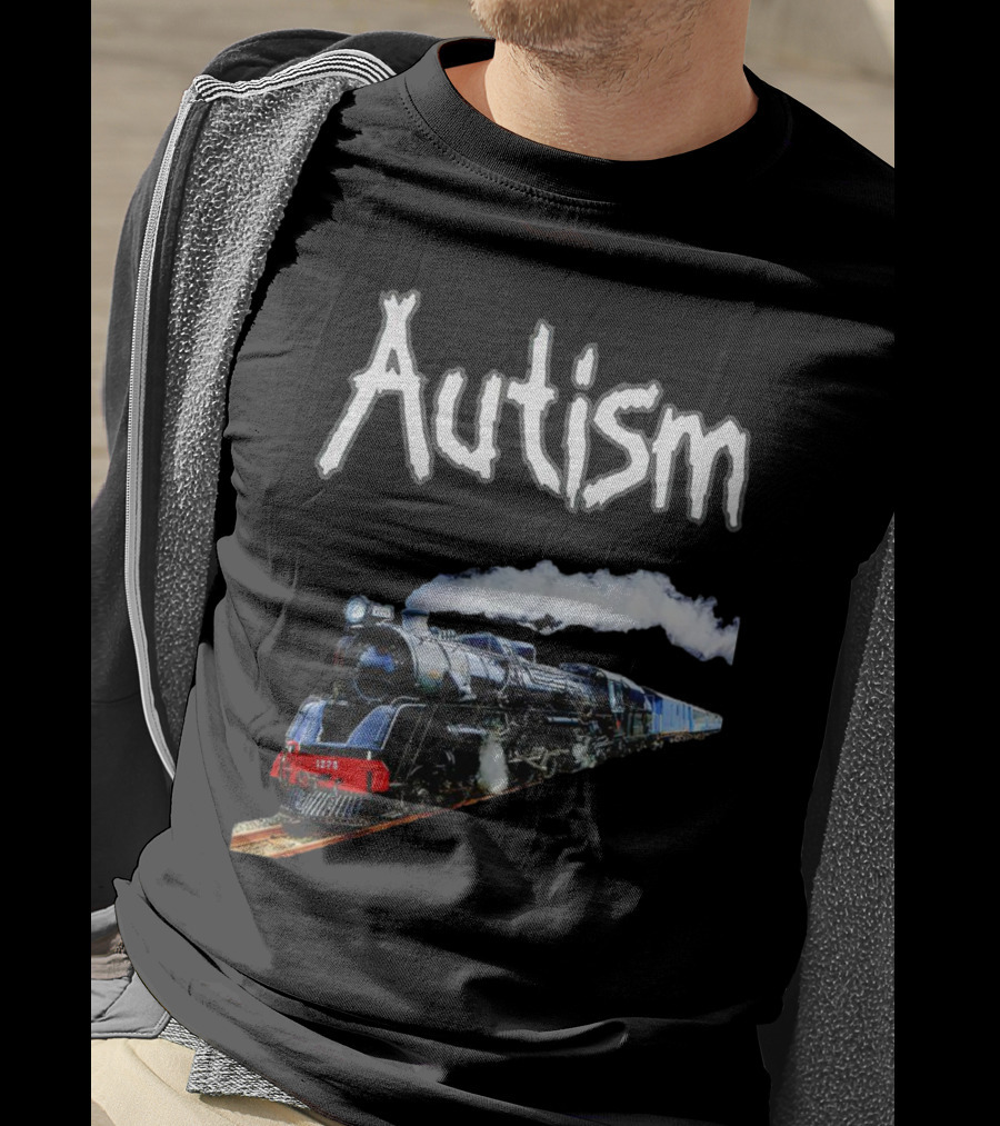 Autism Locomotive Journey 1275 Steam Engine T-Shirt