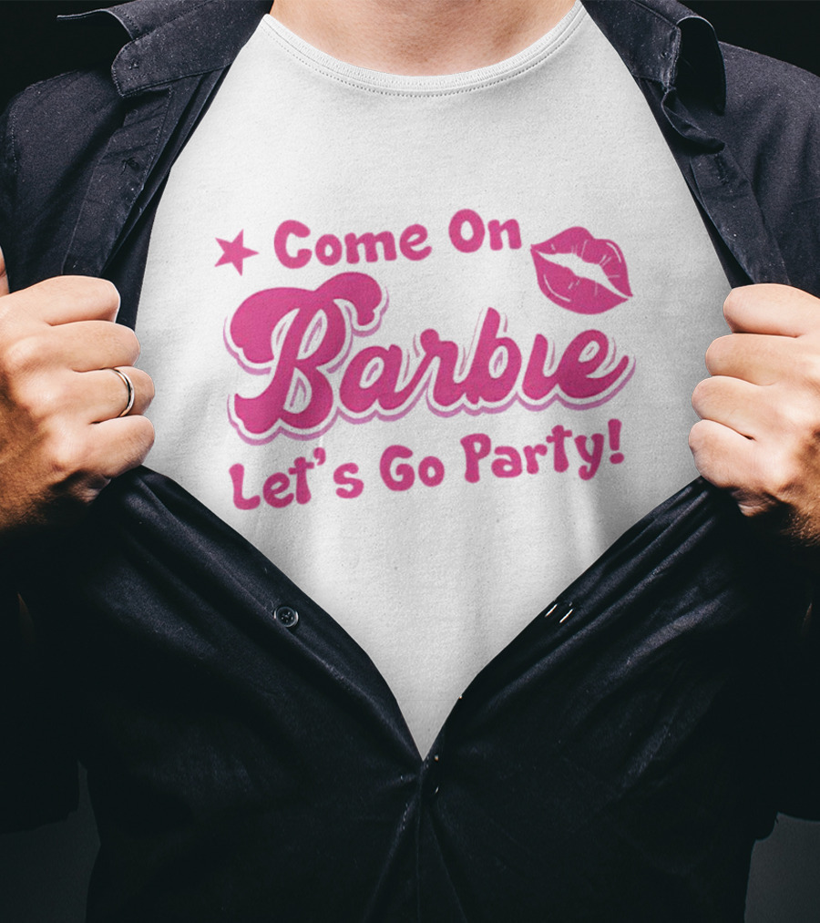 Come On Barbie Let's Go Party Lip T-Shirt