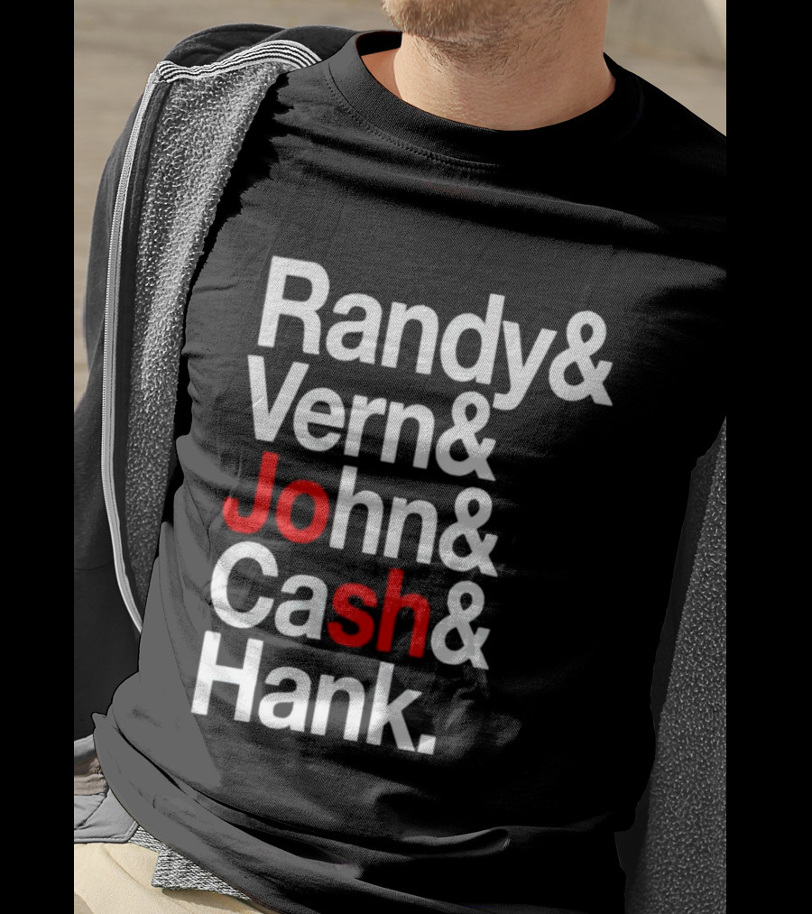 Randy Vern John Cash Hank Country Music Icons T-Shirt