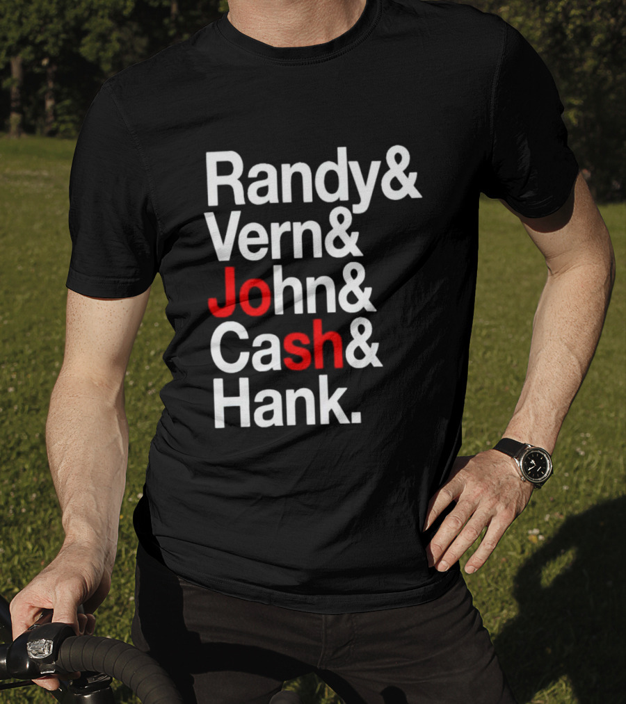 Randy Vern John Cash Hank Country Music Icons T-Shirt