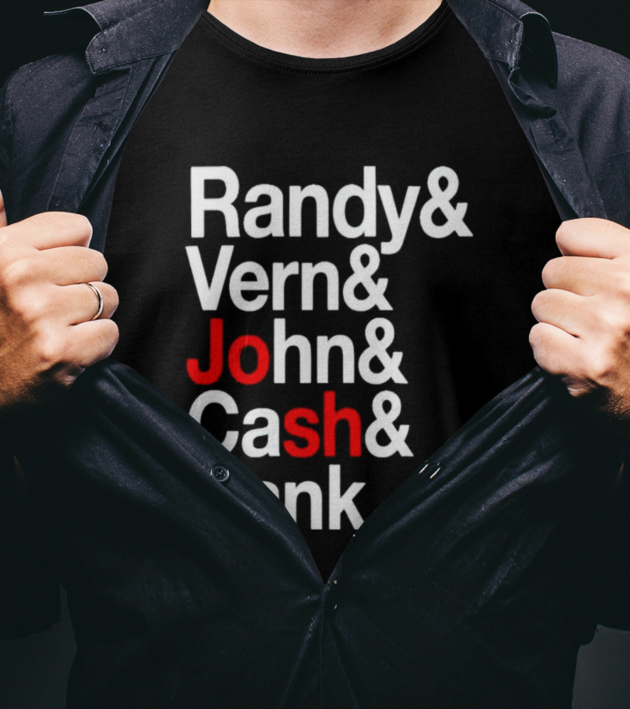 Randy Vern John Cash Hank Country Music Icons T-Shirt