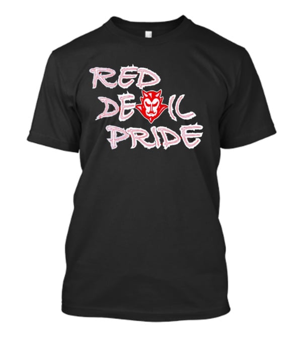 Red Devil Pride Iconic Symbol And Text T-Shirt