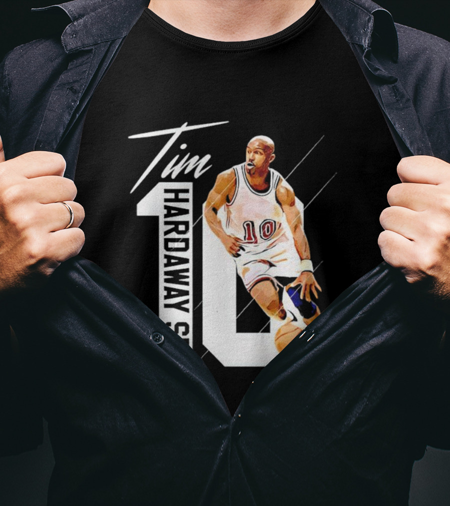 Tim Hardaway Sr. Basketball Number 10 Michigan Player T-Shirt