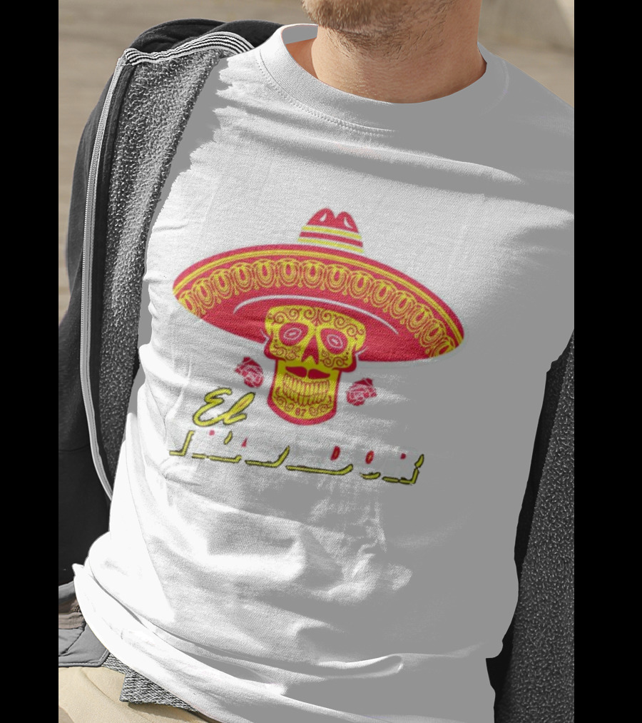 El Travedor Skull Sombrero Kansas City Football T-Shirt