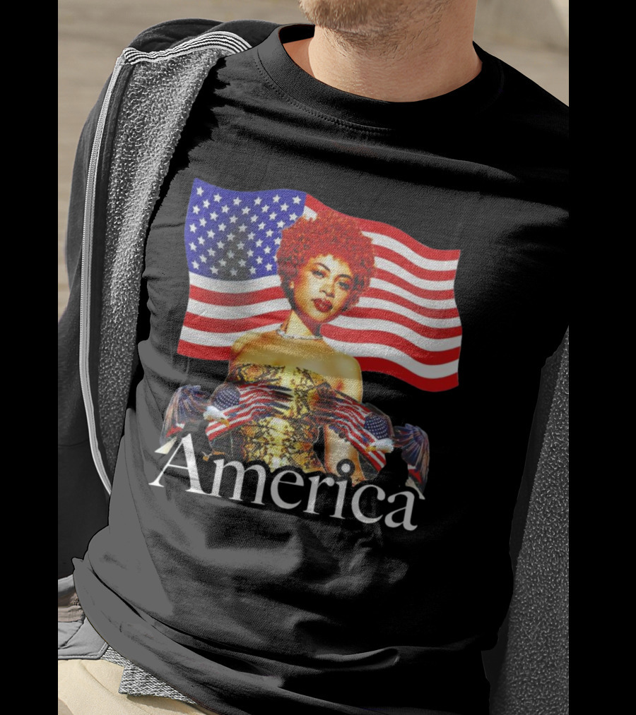 Ice Spice America United States Flag T-Shirt