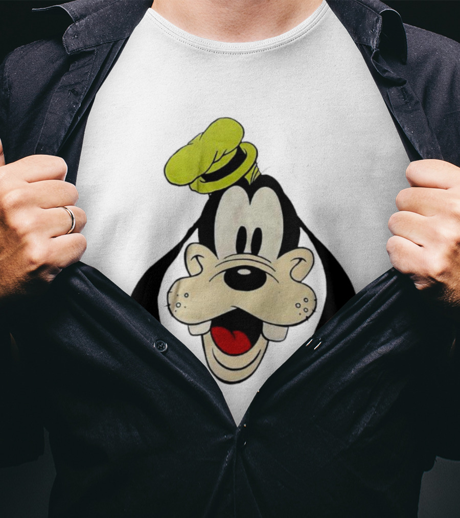 Yats Goofy Head Disney Character Face T-Shirt