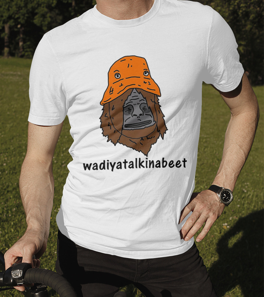 Big Lez Show Wadiyatalkinabeet Orange Hat Cartoon Character T-Shirt