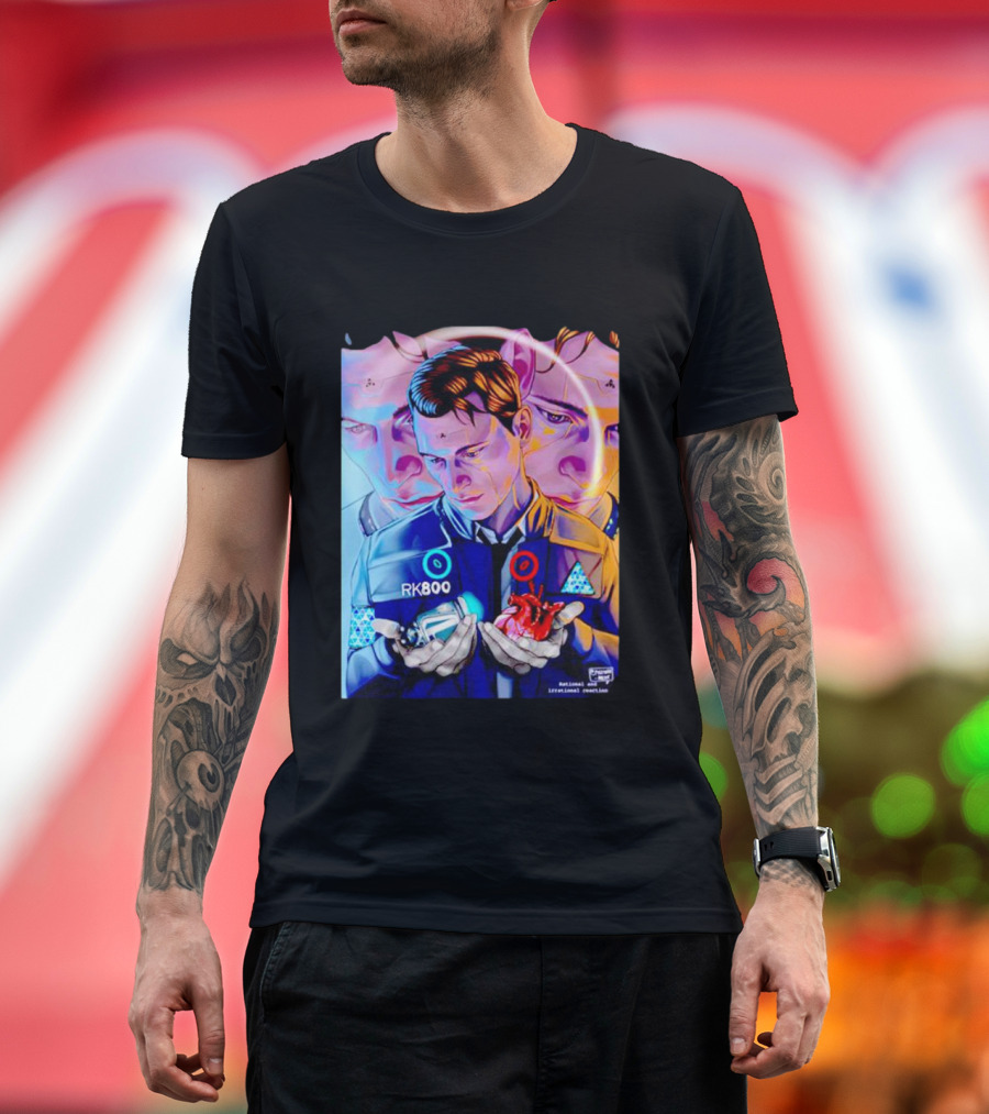 Detroit Become Human RK800 Rational And Irrational Reaction T-Shirt
