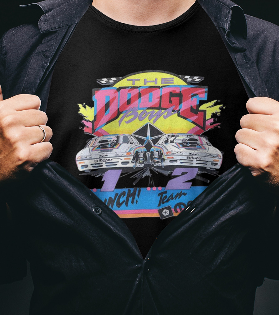 The Dodge Boys 1-2 Punch Team Mopar Racing T-Shirt