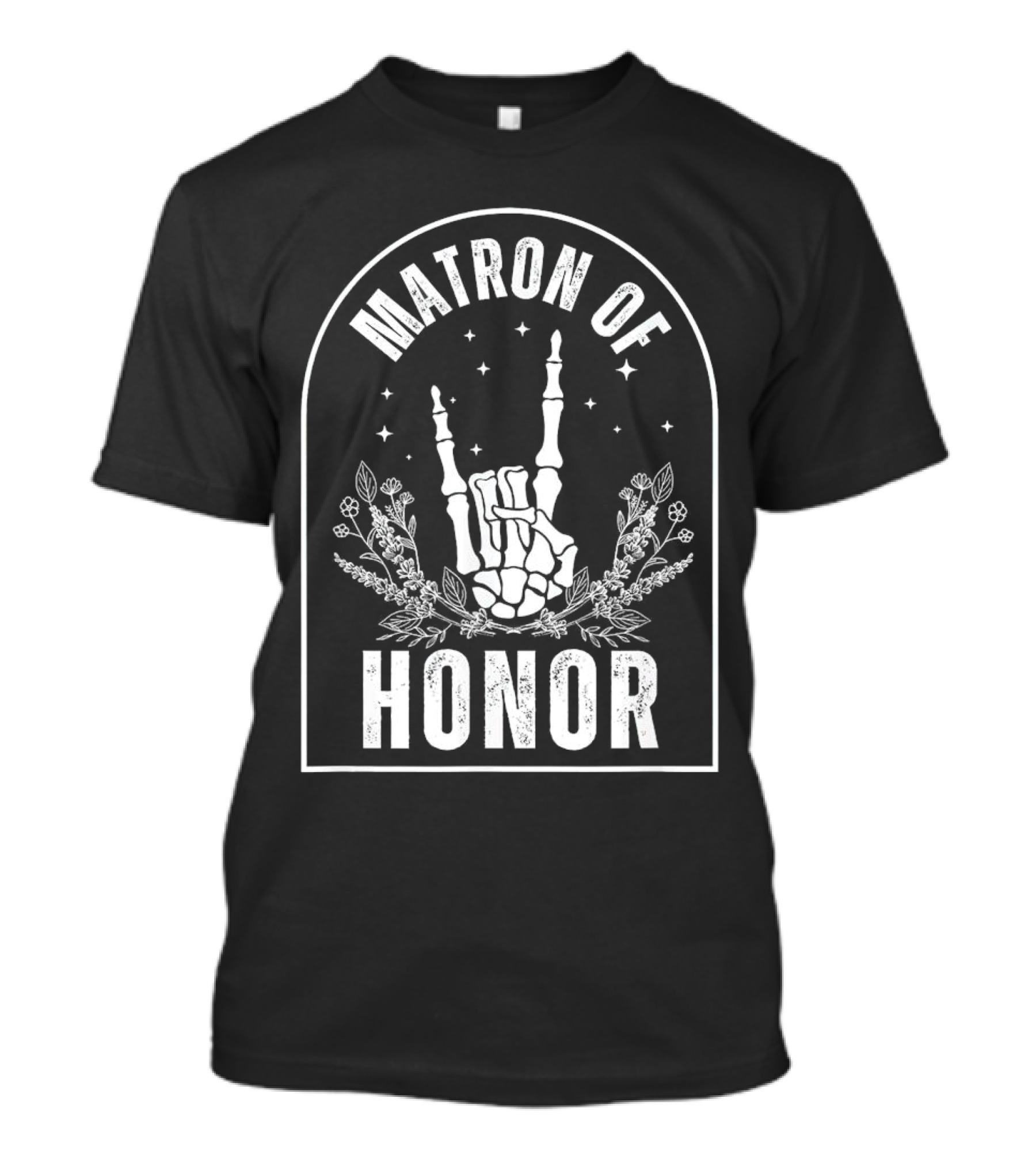 Matron Of Honor Simple Monochrome T-Shirt