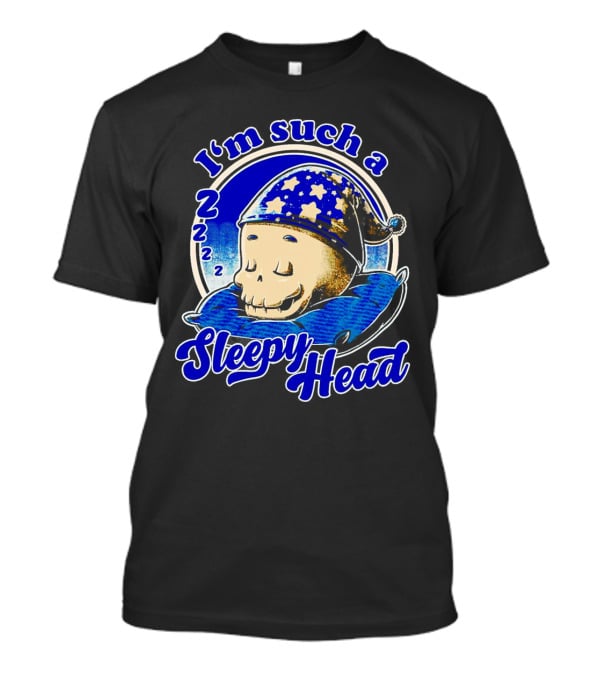 I'm Such A Sleepy Head Skull With Stars And ZZZs T-Shirt