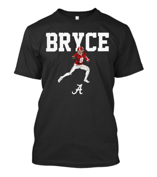 Alabama #9 Bryce Young Football Pose T-Shirt