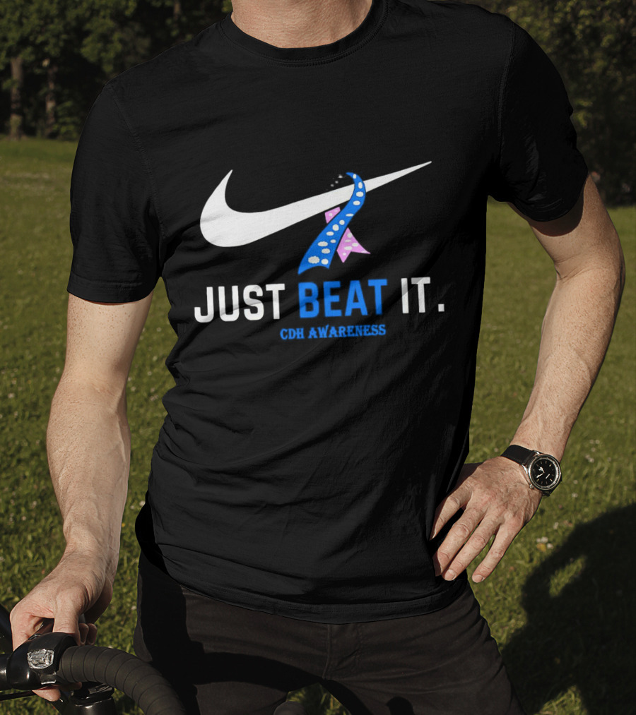 Just Beat It Cdh Awareness Ribbon T-Shirt