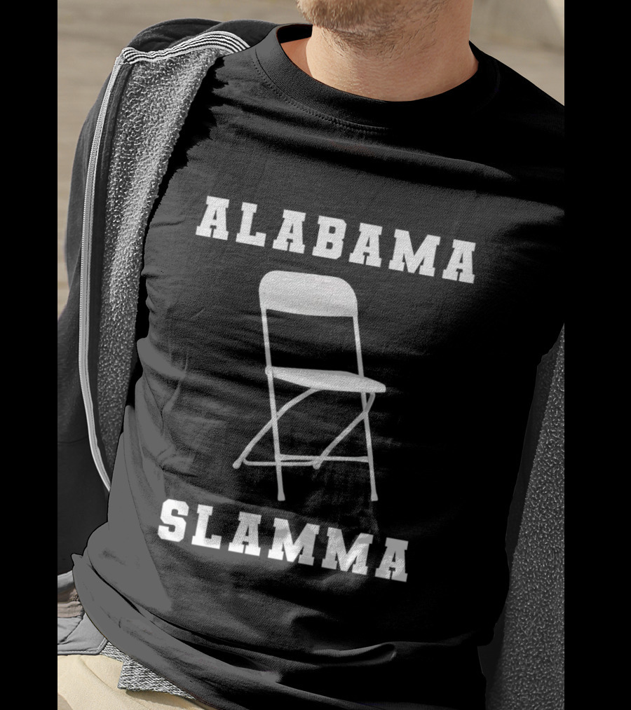 Alabama Slamma Folding Chair Montgomery Riverfront T-Shirt