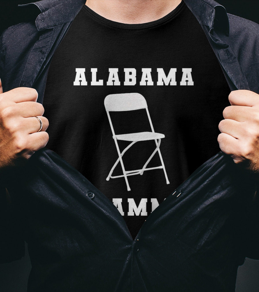 Alabama Slamma Folding Chair Montgomery Riverfront T-Shirt