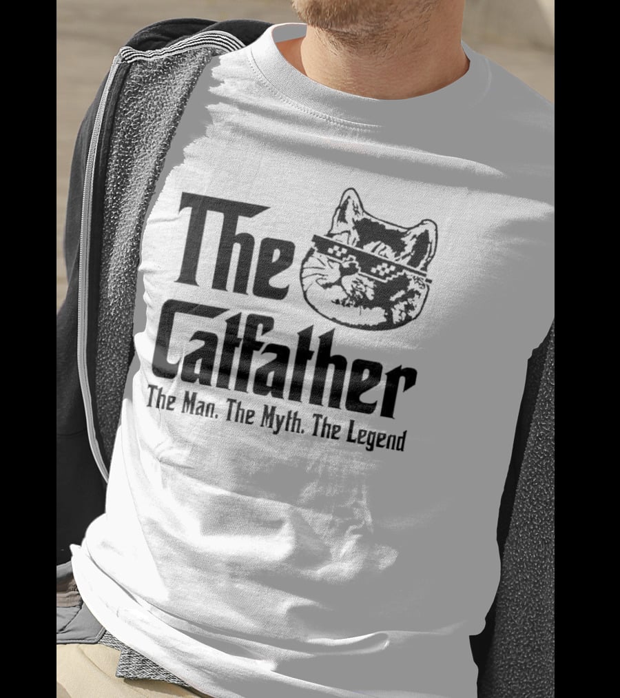 The Catfather The Man The Myth The Legend Iconic Cat Mafia T-Shirt