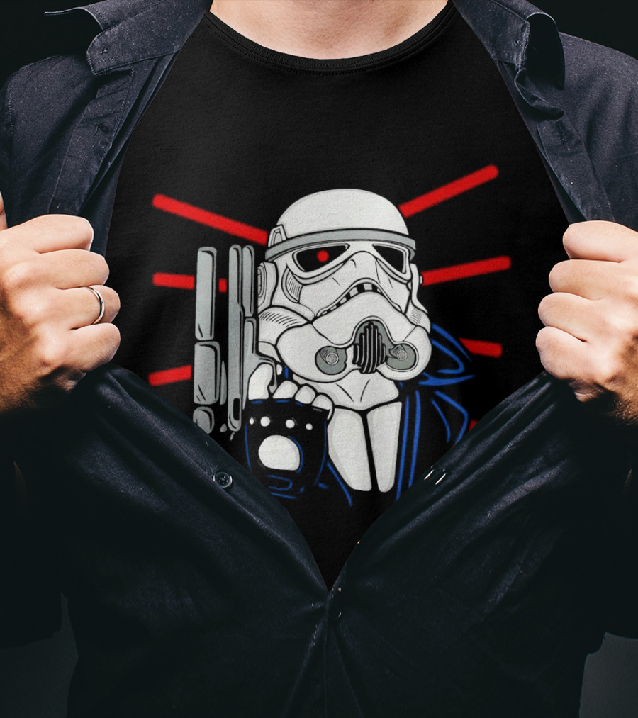 Star Wars Stormtrooper Meets The Terminator Mashup The Storminator T-Shirt