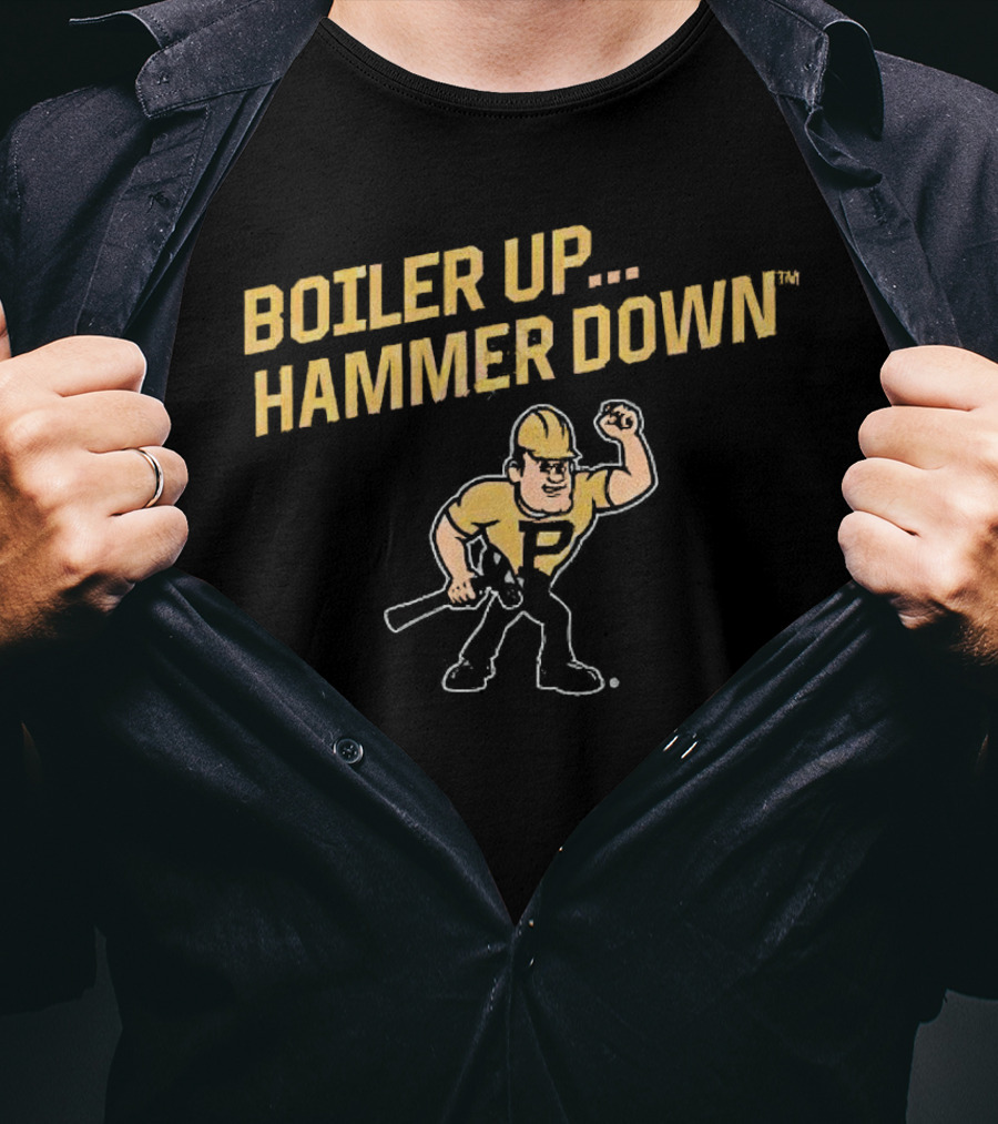 Boiler Up Hammer Down Purdue Pete T-Shirt