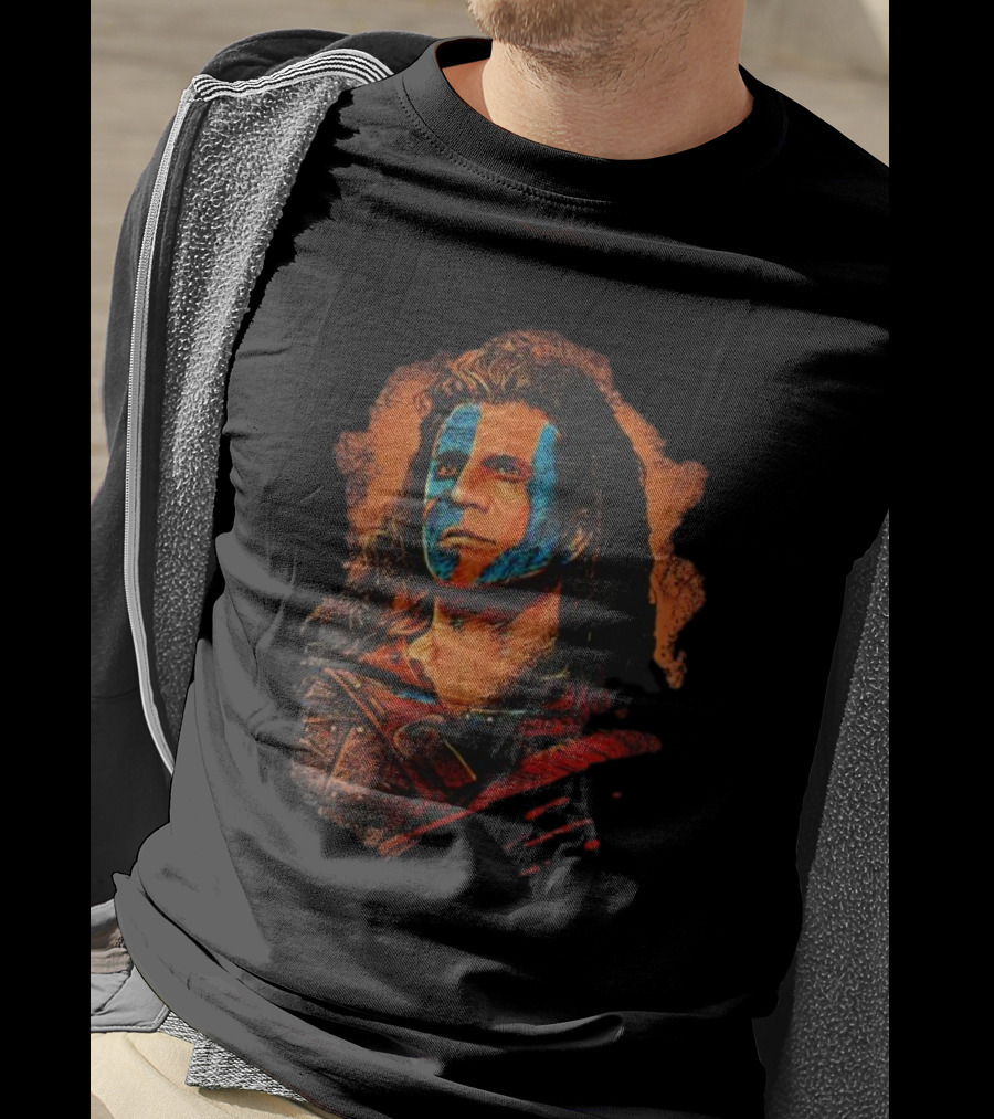 Braveheart William Wallace Scottish Warrior Face Paint T-Shirt