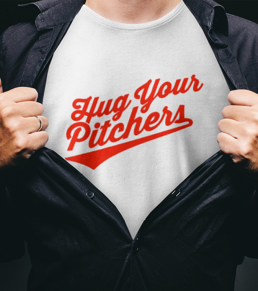 Baltimore Orioles Hug Your Pitchers Baseball Script T-Shirt