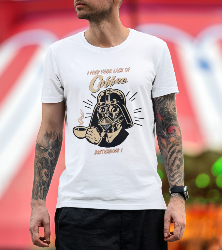 I Find Your Lack of Coffee Disturbing Darth Coffee Cup T-Shirt