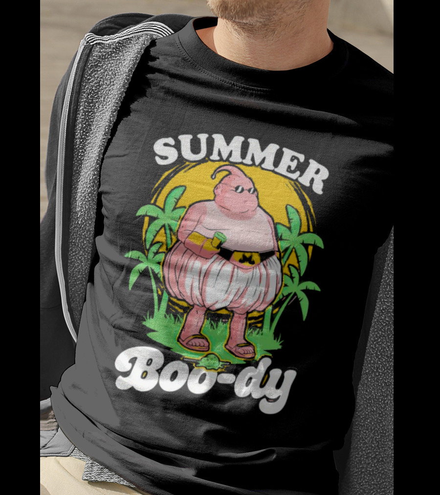 Summer Boo-dy Majin Buu Beach Vibes Palms Sun Fun T-Shirt