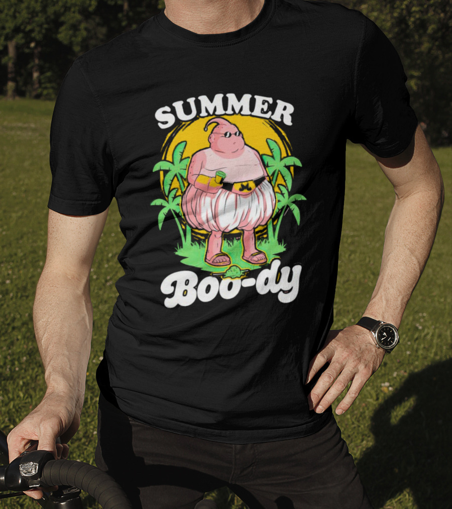 Summer Boo-dy Majin Buu Beach Vibes Palms Sun Fun T-Shirt