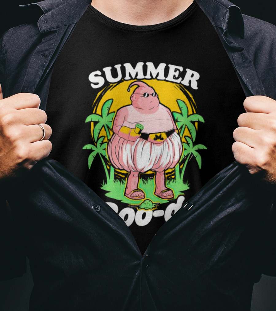 Summer Boo-dy Majin Buu Beach Vibes Palms Sun Fun T-Shirt