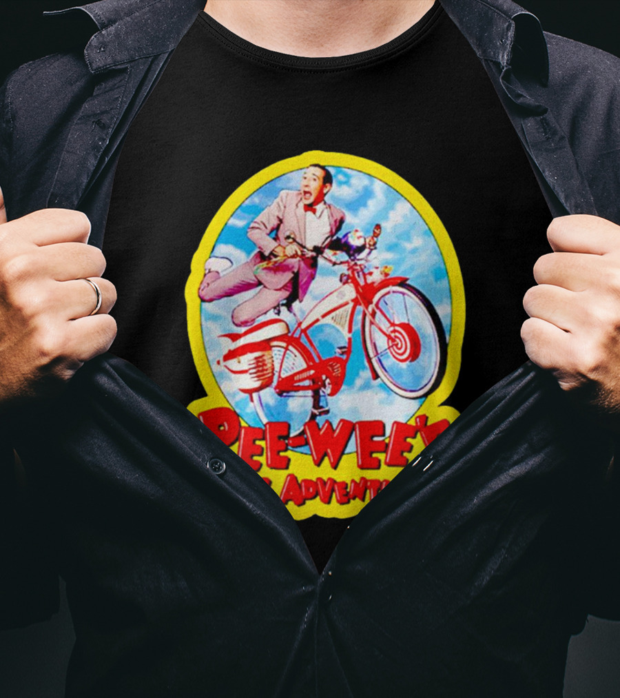 Pee Wee's Big Adventure Comedy Large Marge Bike Scene T-Shirt