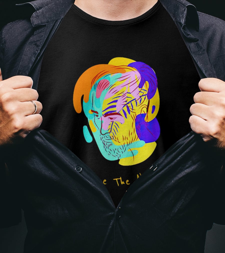 Embrace The Absurd Albert Camus Colorful Abstract T-Shirt