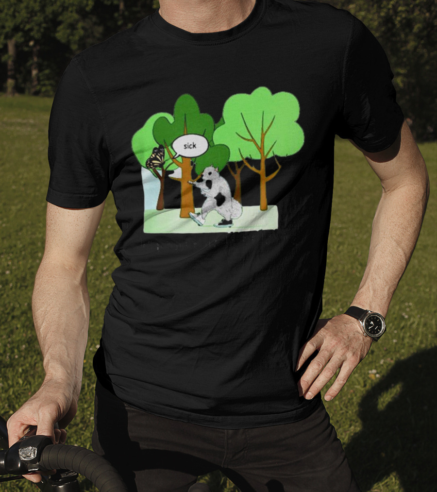 Nature Is Heelying Sick With Trees And Butterfly T-Shirt