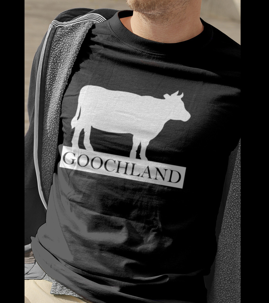 Goochland Cow Silhouette White T-Shirt
