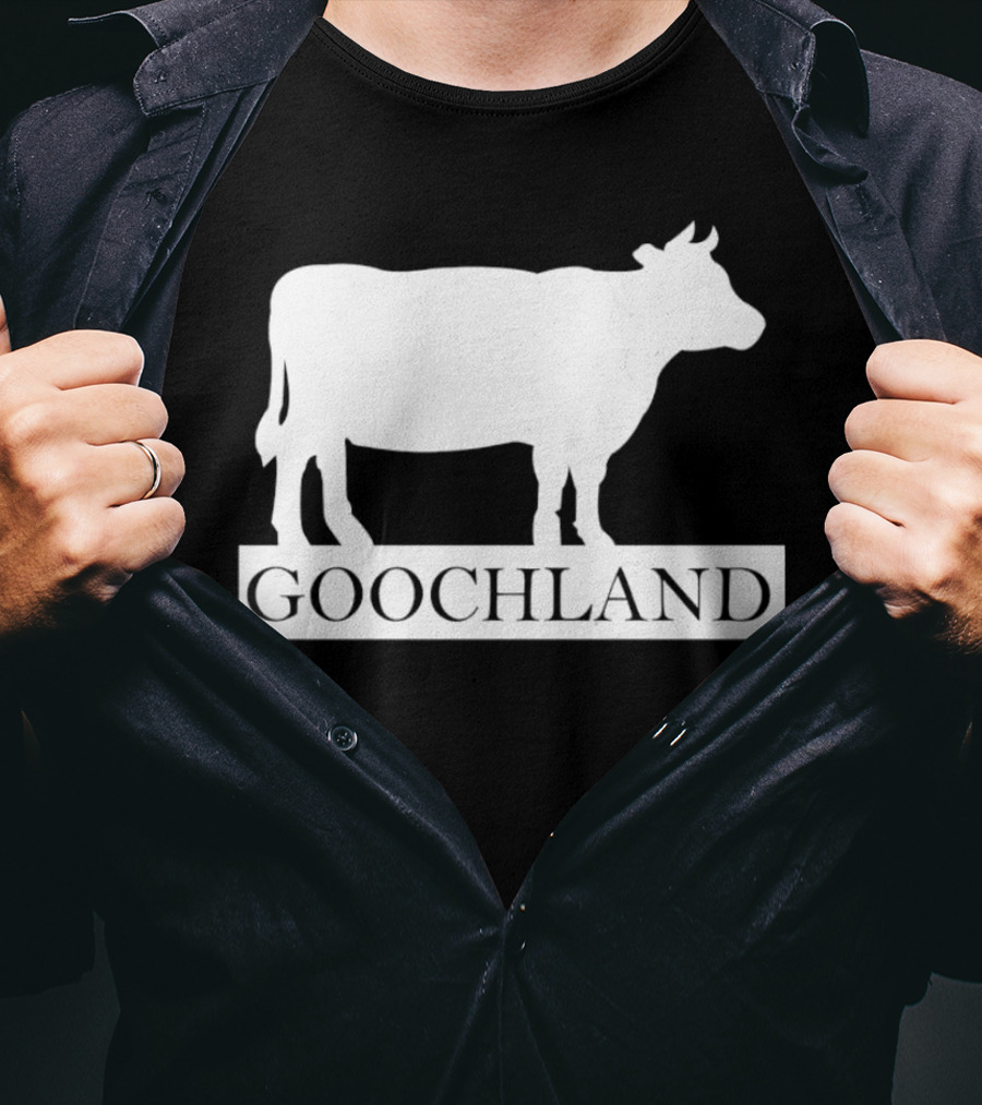 Goochland Cow Silhouette White T-Shirt