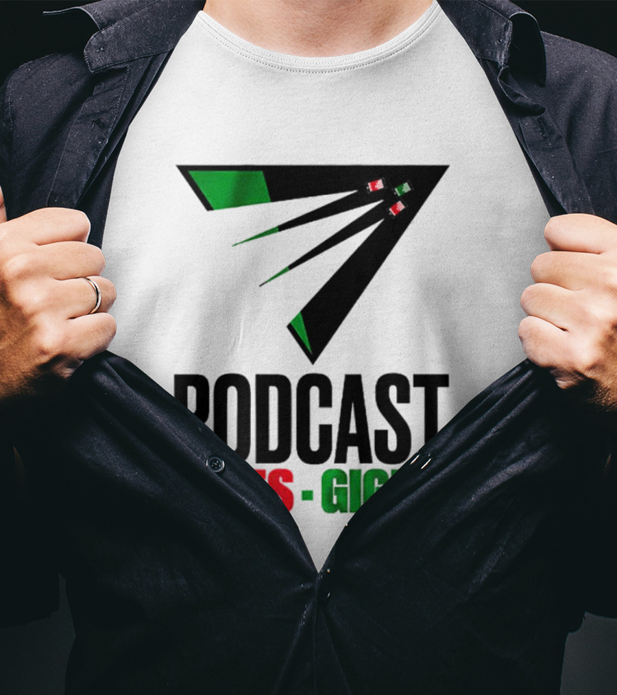 Podcasts Ovies Giglio Football Discussion With Triangular Color Stream T-Shirt