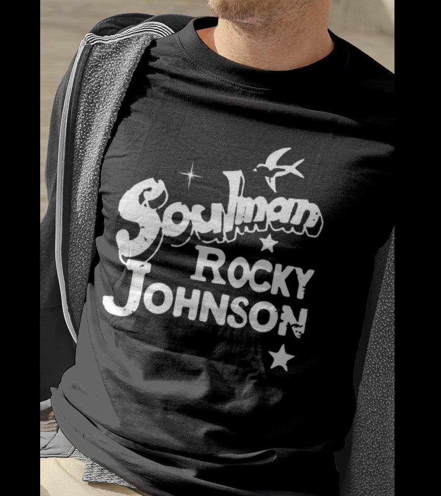 Soulman Rocky Johnson Bird And Star T-Shirt