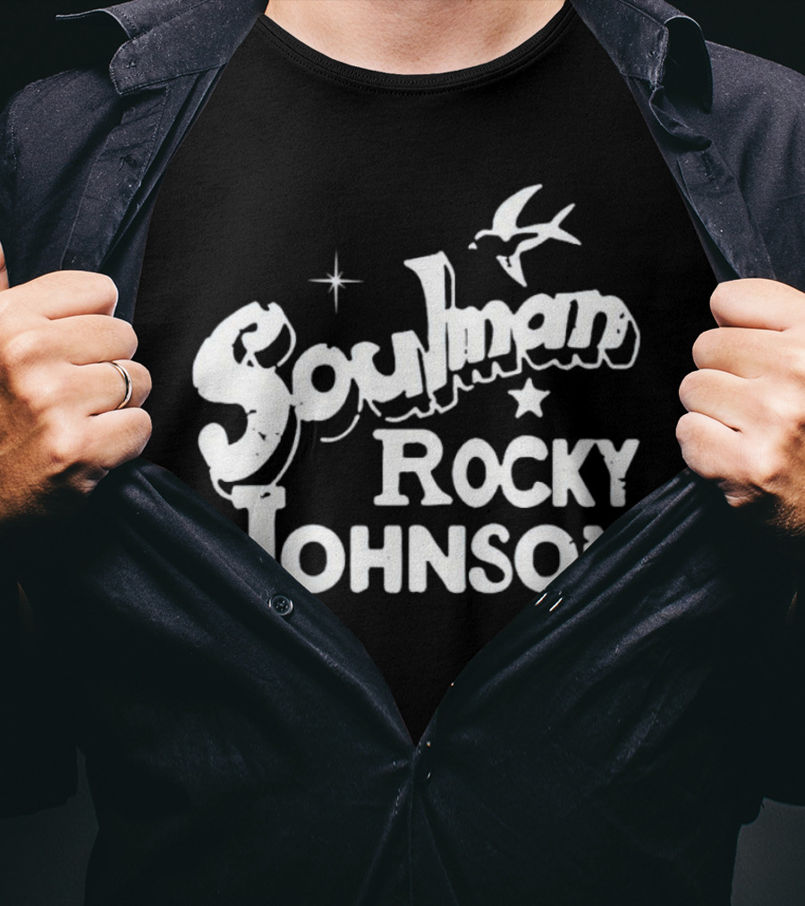 Soulman Rocky Johnson Bird And Star T-Shirt