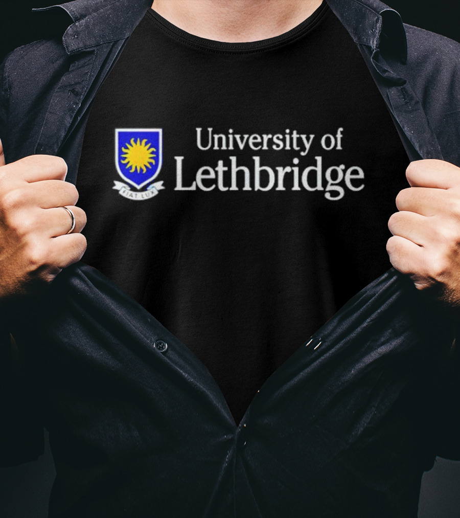 University Of Lethbridge Logo Sol Lux Shield T-Shirt