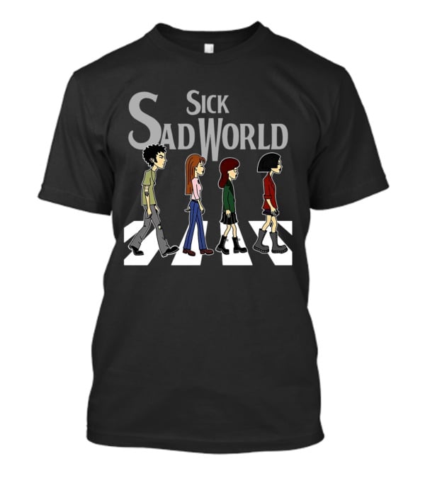 Sick Sad World Daria And Friends Abbey Road Cartoon T-Shirt