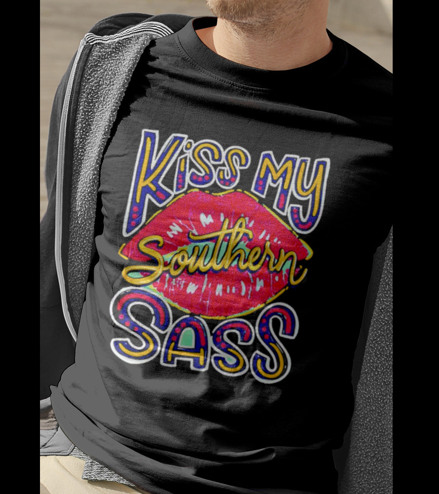 Kiss My Southern Sass Red Lips T-Shirt