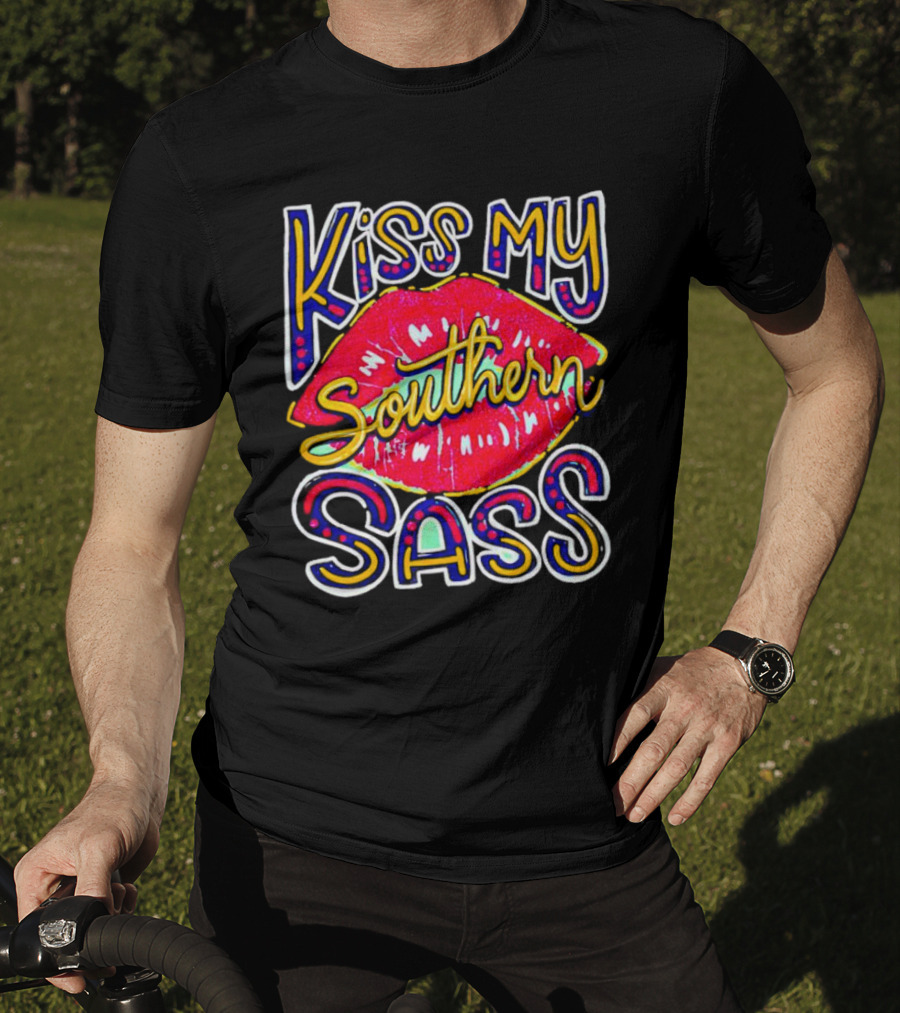 Kiss My Southern Sass Red Lips T-Shirt