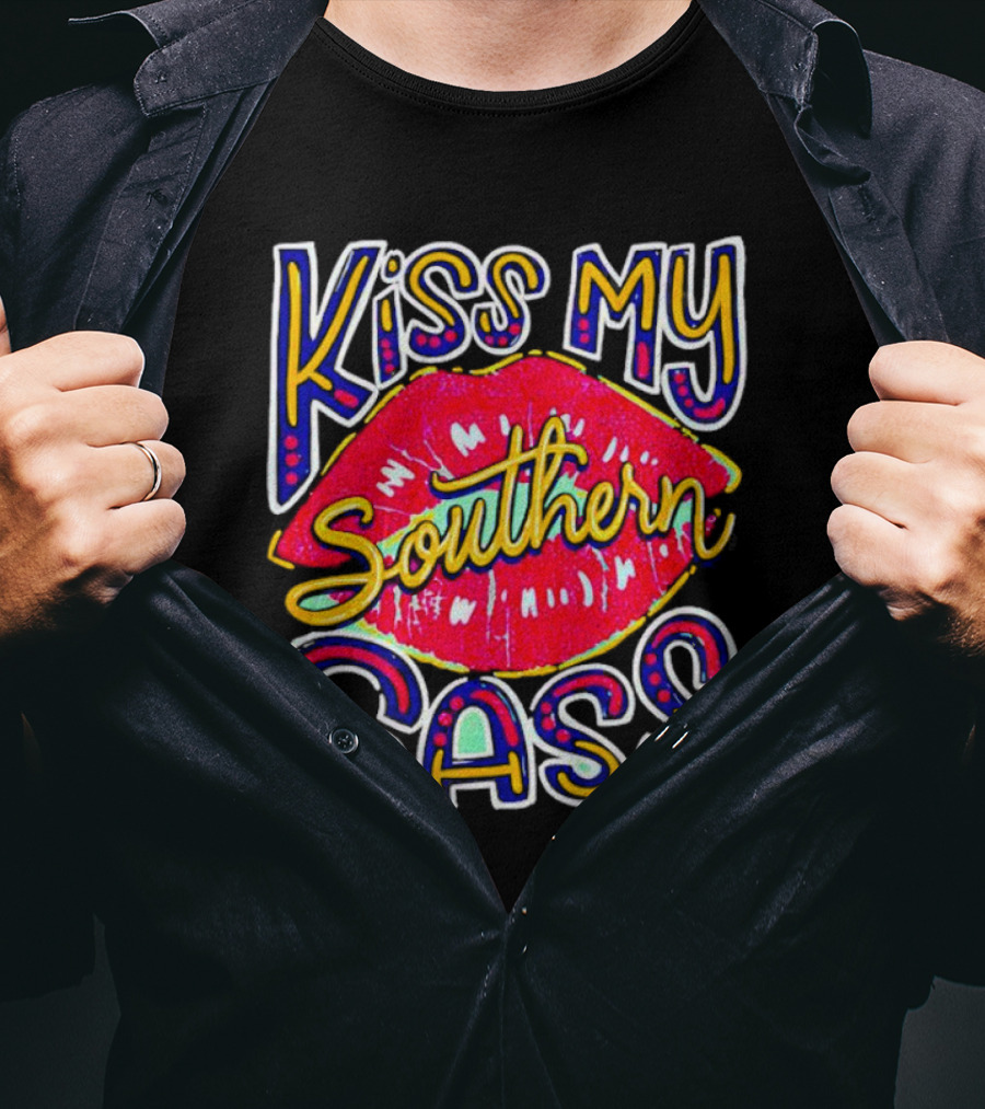 Kiss My Southern Sass Red Lips T-Shirt