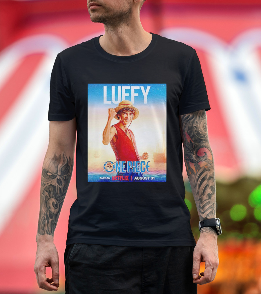 Luffy One Piece Netflix August 31 Release T-Shirt