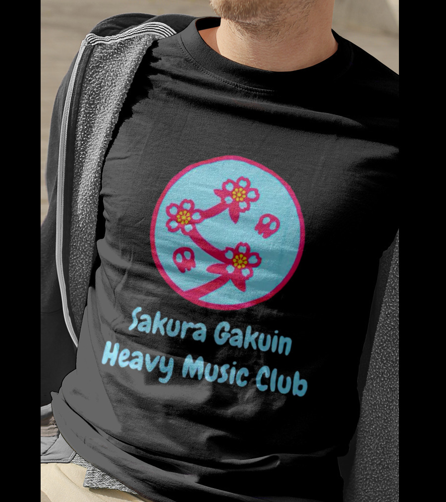 Sakura Gakuin Heavy Music Club Cherry Blossom Skulls T-Shirt