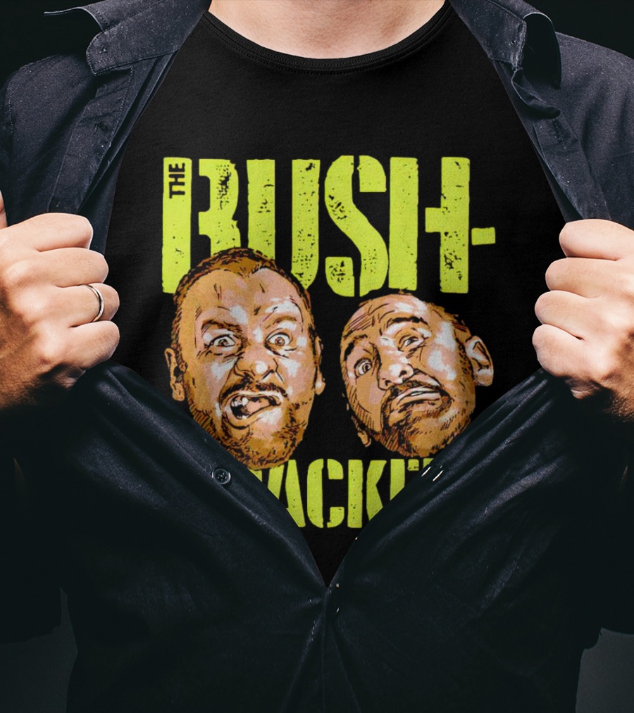 The Bushwhackers Wrestling Legends Bold Retro Faces T-Shirt