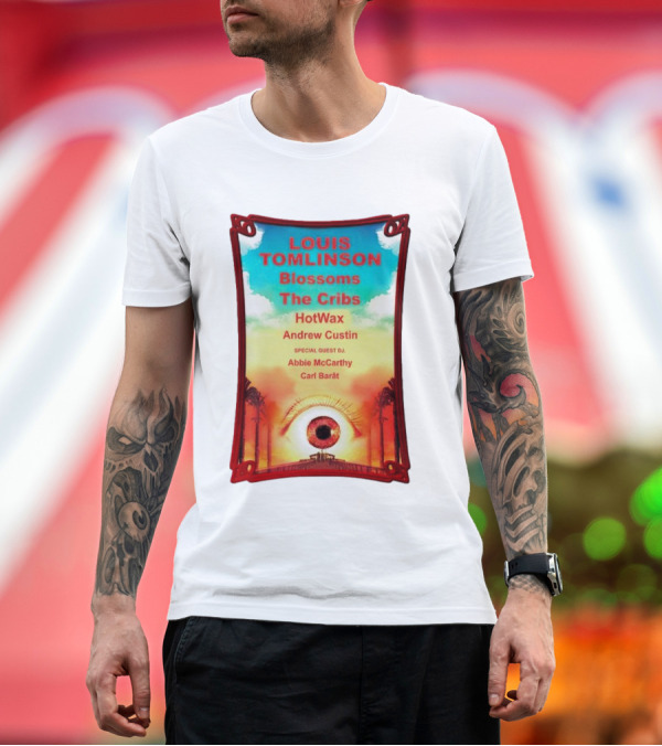 Premium T-Shirt: LOUIS TOMLINSON Blossoms The Cribs HotWax Andrew Custin Abbie McCarthy Carl Barât T-Shirt LOUIS TOMLINSON Blossoms The Cribs HotWax Andrew Custin Abbie McCarthy Carl Barât T-Shirt
