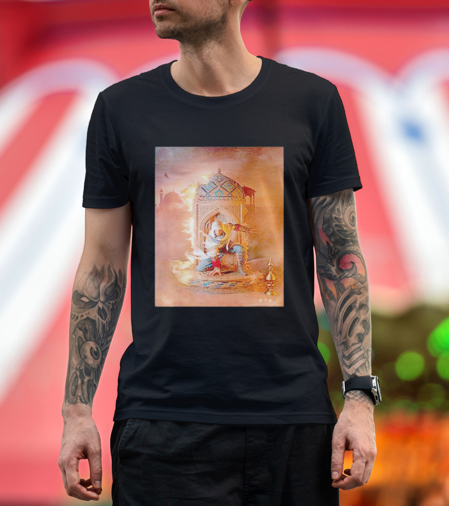 Assassins Creed Mirage Basim Statue with Animus Detail by Pure Arts T-Shirt